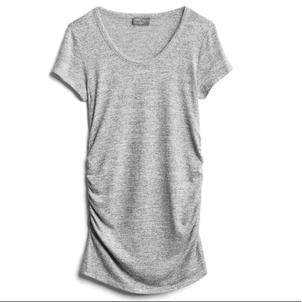 Market & Spruce super Soft grey maternity top